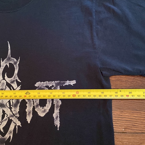 VTG 2009 SLIPKNOT DOUBLE SIDED T SHIRT MEDIUM METAL CONCERT BAND BLACK TEE WORLD - Picture 3 of 6